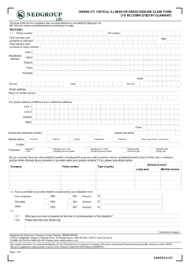 Disability Claim Form