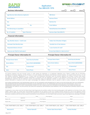 Business Loan Application Form