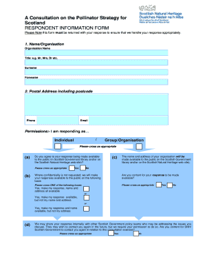 Pollinator Strategy Consultation Form