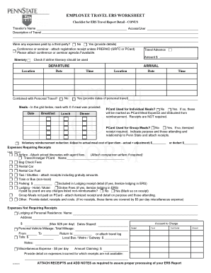 Vacation list - psu ers