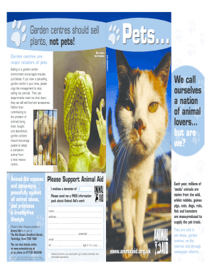Pet Adoption and Care Leaflet