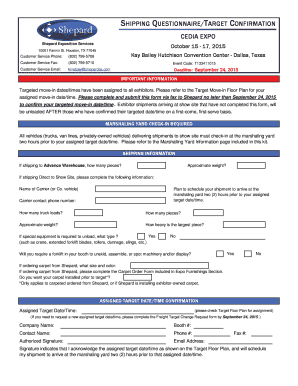 Material Handling Authorization Form