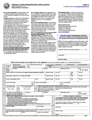 Indiana Voter Registration Application