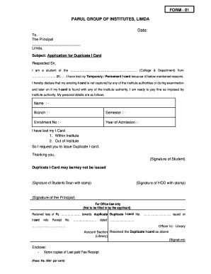 Requirement Forms for Students of Parul University - parul ac