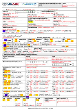 Pediatric Initial Encounter Form