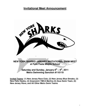 Lined paper pdf printable - Metro Template NY Sharks January Invite 2011 Meet Infodoc