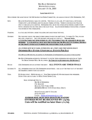 BIG BLUE SWIMMING - Metropolitan Swimming