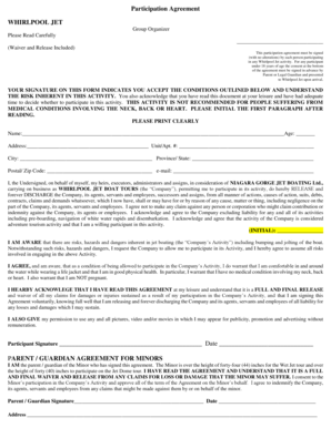 Whirlpool Jet Participation Agreement