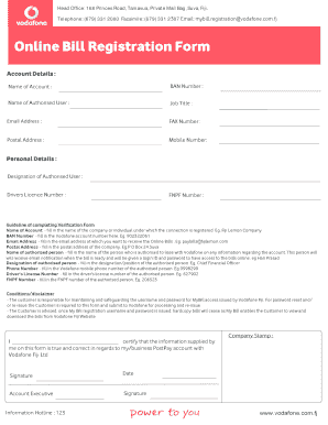 MyBill Registration Form