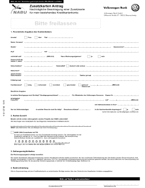 Zusatzkarten Antrag
