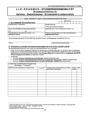 Anfrage - Anerkennung - Studienerfolgsnachweis