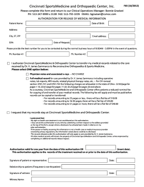 Authorization for Release of Medical Information