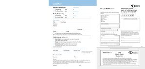 Bletchley Park Membership Application Form