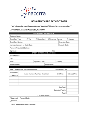 NACCRRA Credit Card Payment Form