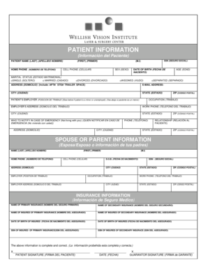 Patient Health Information Consent Form