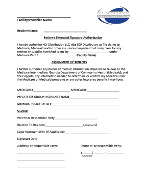 Medicare Part B Authorization Form