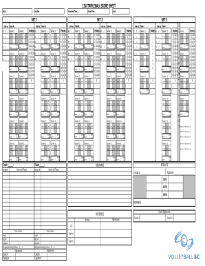 triple ball score sheet