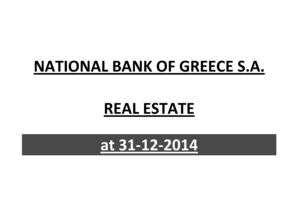 Leed scorecard excel - NATIONAL BANK OF GREECE SA REAL ESTATE at 31-12-b2014b