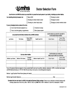 Doctor Selection Form