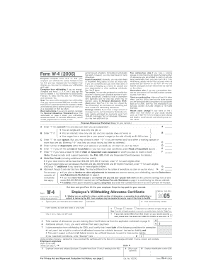 IRS Form W-4 Employee's Withholding Allowance Certificate
