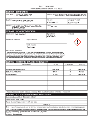 Safety Data Sheet