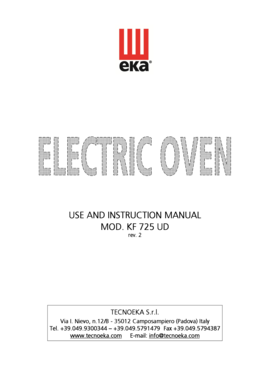 Use and instruction manual use and instruction manual mod kf 725 ud - angelcommercial co