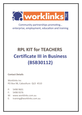 Certificate III in Business - Worklinks