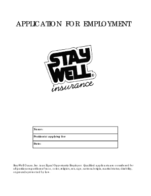 Application for Employment