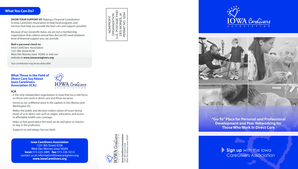 Iowa CareGivers Association Membership Form