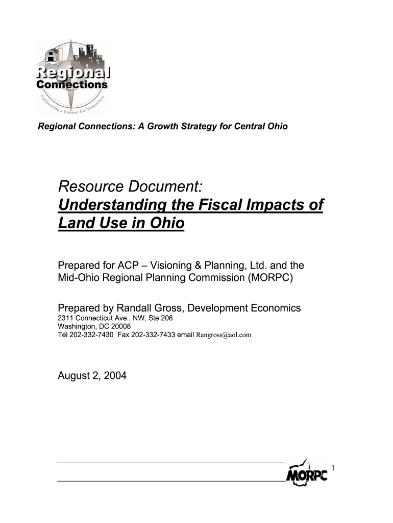 Regional Connections: A Growth Strategy for Central Ohio Preview on Page 1