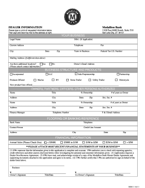 Dealer Documentation Checklist