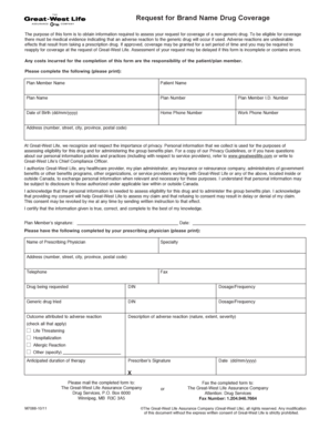 Request for Brand Name Drug Coverage