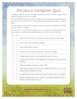 Caregiver Quiz