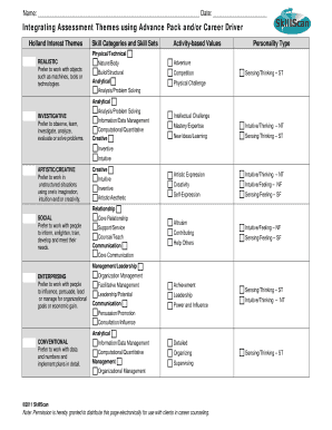 Integrate Assessment Themes - Advance Pack andor SkillScan Online