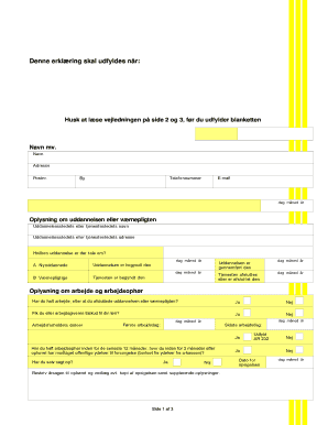 Unemployment Declaration for New Graduates and Conscripts