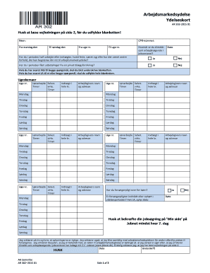 Danish Unemployment Benefit Report Form