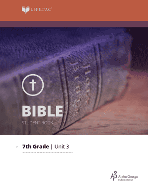 Bible Student Book 7th Grade Unit 3