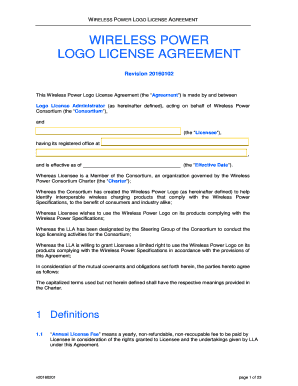 WIRELESS POWER LOGO LICENSE AGREEMENT