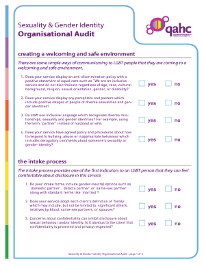 Sexuality & Gender Identity Organisational Audit