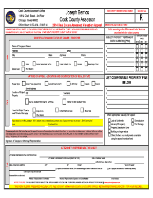 Cook County Residential Assessed Valuation Appeal
