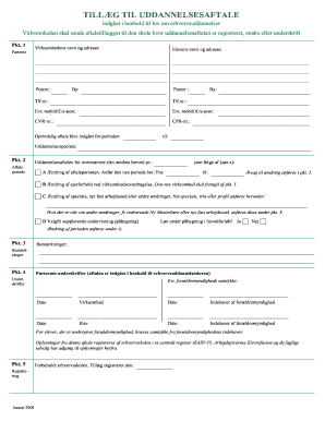 Denmark Apprenticeship Agreement Addendum