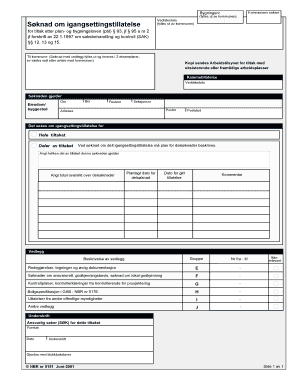 Norwegian Construction Permit Application