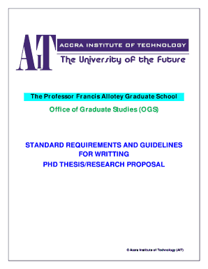 Guidelines for AIT PhD Thesis Writing