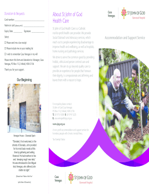 St John of God Donation Form