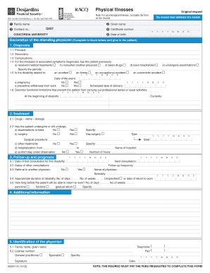 Formulaire de déclaration du médecin