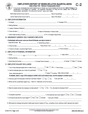 Employer's Report of Work-Related Injury/Illness