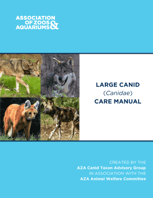 Employee acknowledgement statement - LARGE CANID - Association of Zoos and Aquariums