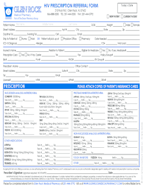 HIV Prescription Referral Form