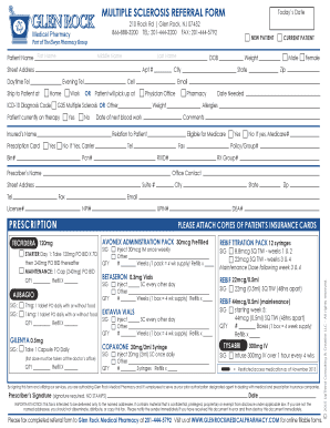 Multiple Sclerosis Referral Form