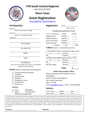 VTR South Central Regional - sotxtriumphassnorg